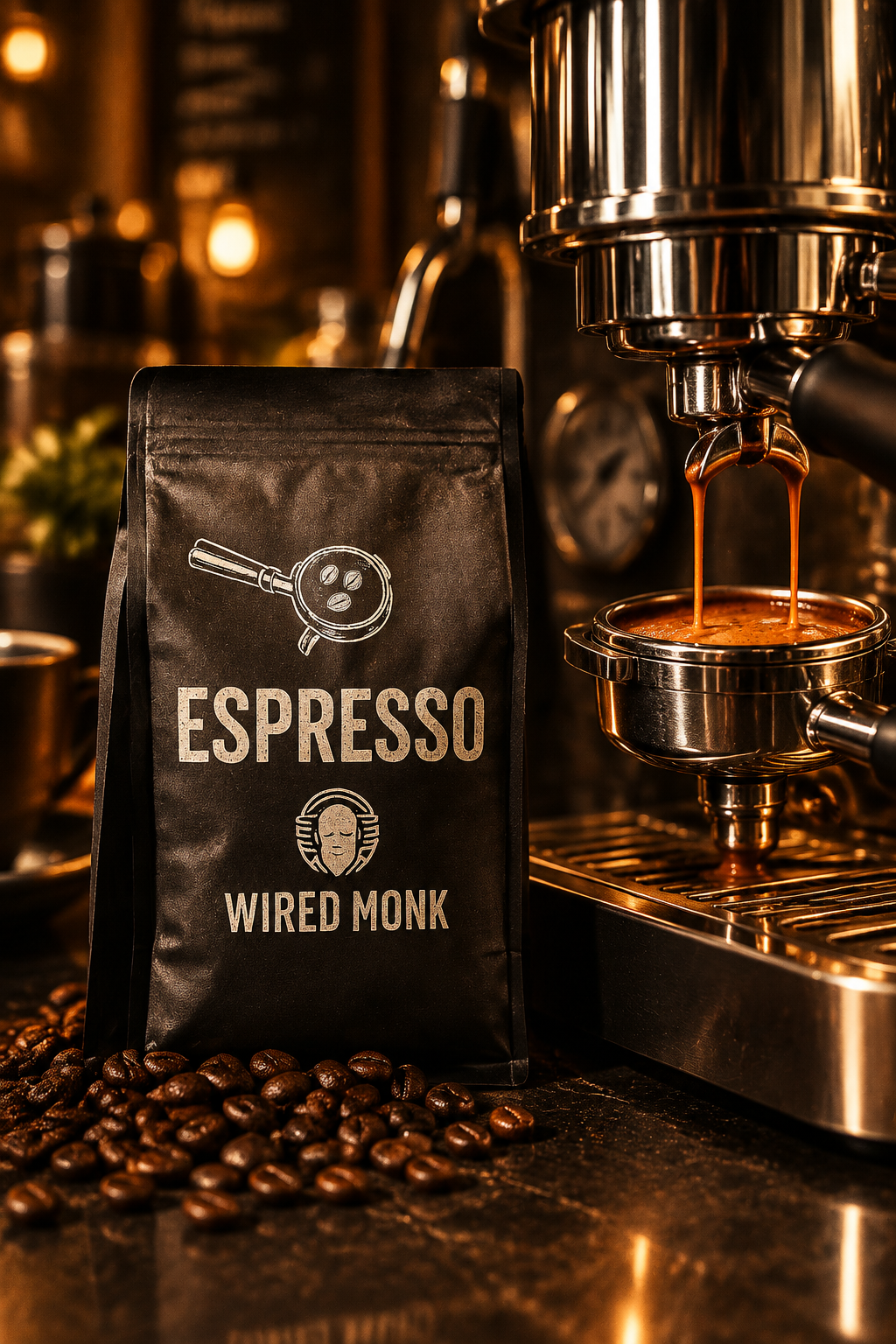Wired Espresso brewing with machine